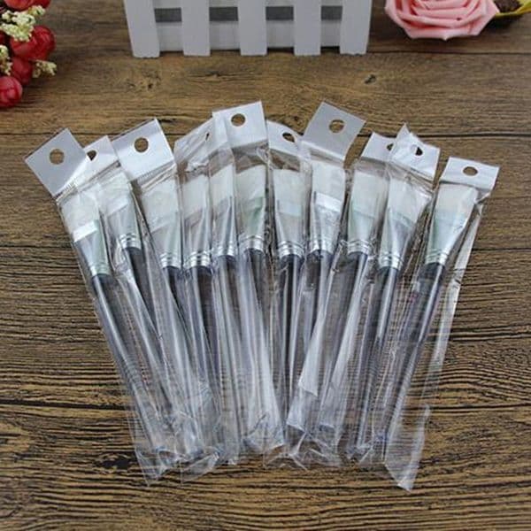 Facial Mask Brush Plastic Handle Cosmetic Tools Soft Fiber Hair Foundation Makeup Face Treatment Salon Beauty Tool F20171111