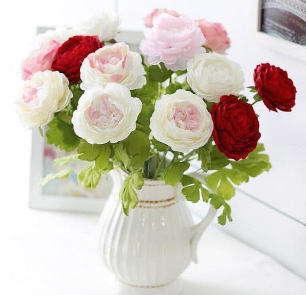 highgrade artificial peony flowers solitary branch peony color variety spot supply wholesale price free hr021