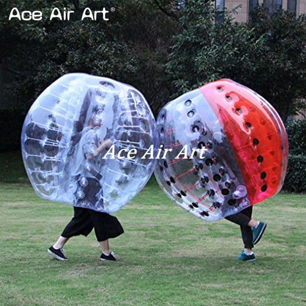 Inflatable Plastic Bubble Ball For Kids And Adults Half Color Tpu Bubble Soccer With Free Air Pump