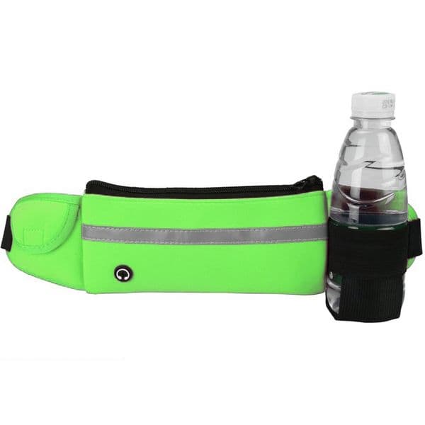 Sports Waist Pack Outdoor Fanny Pack With Water Bottle Holder Phone Wallet Slim Close Fit Running Belt Waist Bag Pouch Cell Phone Case