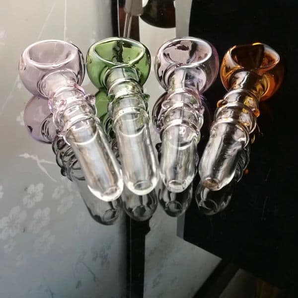 Smoking pipes hookah Oil Burner Pipe Smokings Glass Bowl 3 rounds of color lit pipes