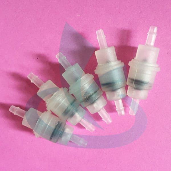 30pcs/lot UV flatbed table printer plastic single one way ink valve Flora large format printer non-return valve tube male valve 5X3MM 4X3MM