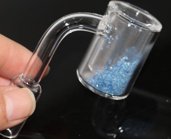 colorful Double XXL Quartz Thermal Banger nail 10mm 14mm 18mm male/ female 90/45 Degrees Double wall quartz nail free shipping