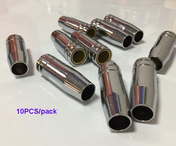 10pcs/LOT 15AK Gas Welding Nozzle MIG Welder Torch Gas Nozzle Contact Tip for MIG/MAG Carbon Dioxide Welding Gun Accessories
