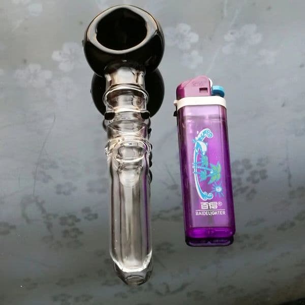 Smoking pipes Ball Glass Oil Burner Pipe Smoking Bowl Water Hookahs bongs 3 rounds of colored foam pipe