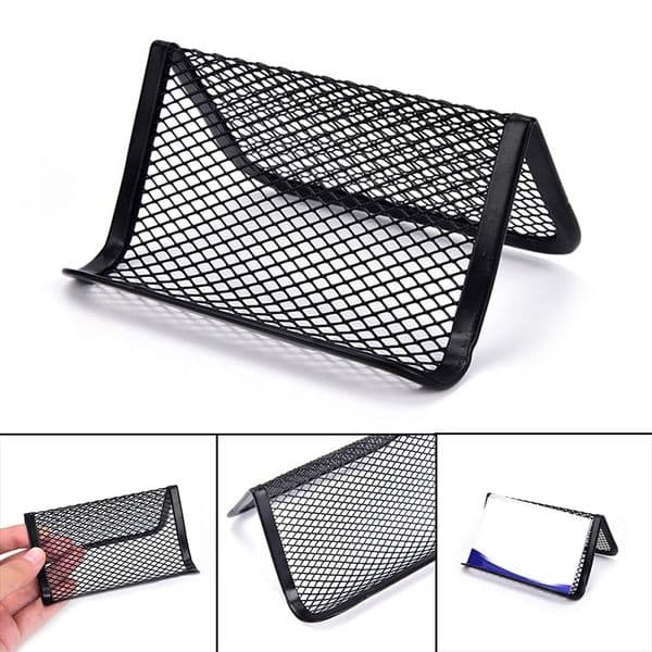 Desktop Metal Card Holder Display Stand Business Card Case Display Stand Phone Holder Office Supplies W7191