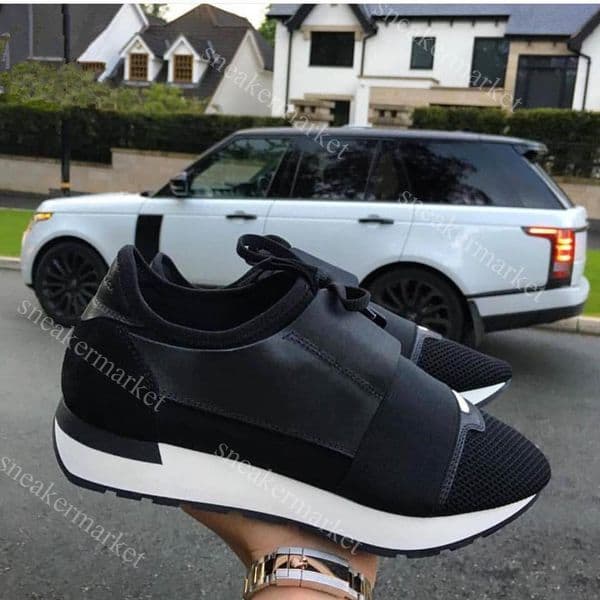 2020 New Fashion Designer Shoes Man Casual Woman Sneaker Mixed Red Black Colors Lace Up Race Runners Mesh Trainer Shoes Unisex Chaussures