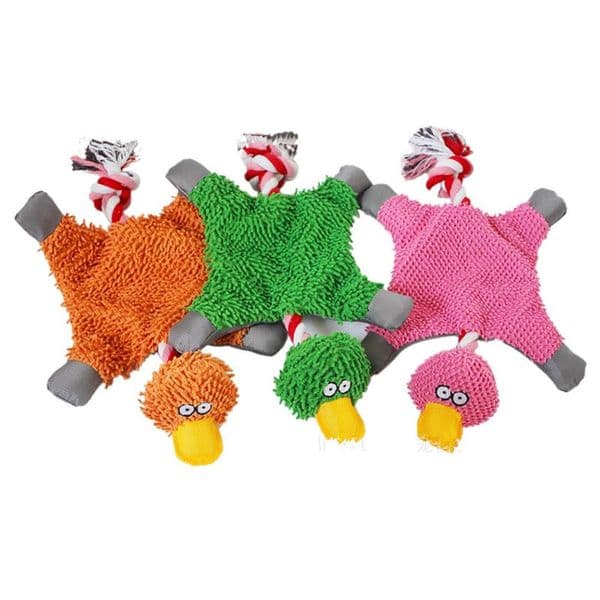 High Quality Pet Sound Squeaky Toy Colorful Chewing Toy Doll Dog Squeak Duck Toys Sound yq01191