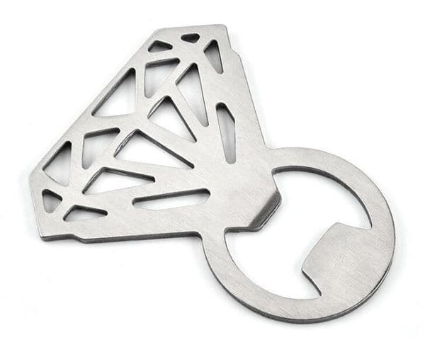 50pcs Diamond Ring Shaped Beer opener Stainless Steel Soda Wine Cap Can Bottle Opener Openers Bar Tool