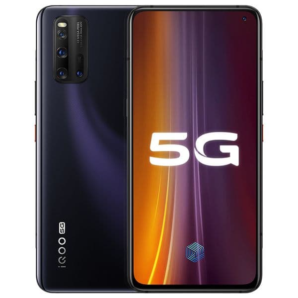 Original Vivo IQOO 3 5G LTE Mobile Phone 6GB RAM 128GB ROM Snapdragon 865 Octa Core Android 6.44" 48.0MP NFC Fingerprint ID Face Cell Phone