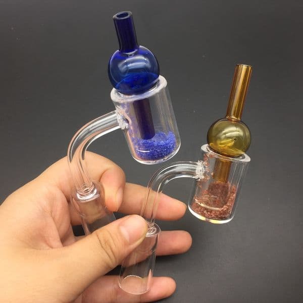 25mm OD XXL Quartz Thermochromic Bucket Domeless Thermal Banger Nails 10mm 14mm 18mm Male Female Yellow Sand Color Changing For Glass BongsR