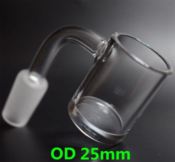25mm XL Flat Top Quartz Banger Nail 5mm Thick Bottom Quartz Nail 10mm 14mm 18mm Core Reactor Grail Nails