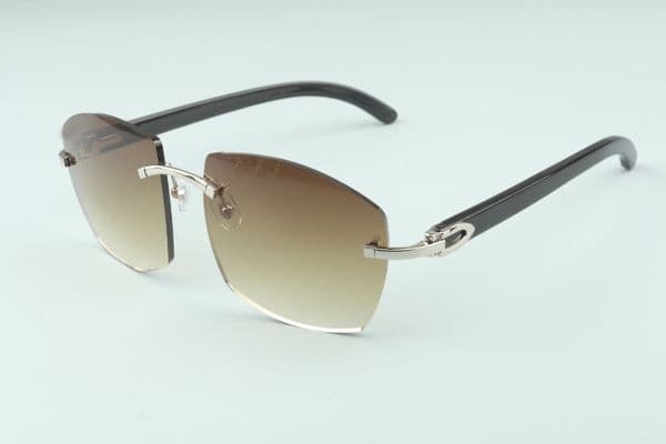 Hot new sunglasses A4189706-5 natural wild black horn temples, Factory direct top quality fashion unisex glasses