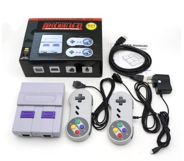 Coolbaby Super HDMI Mini SFC Retro TV Video Classic Game Console Handheld Player 821 Dual Gamepad