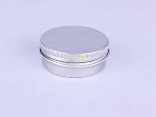 10ml Aluminium Balm Tins pot Jar 10g comestic containers with screw thread Lip Balm Gloss Candle Packaging