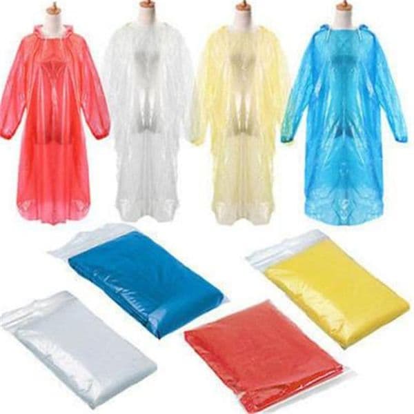 Disposable Raincoat Adult Emergency Waterproof Hood Poncho Travel Camping Must Rain Coat Unisex One-time Emergency Rainwear