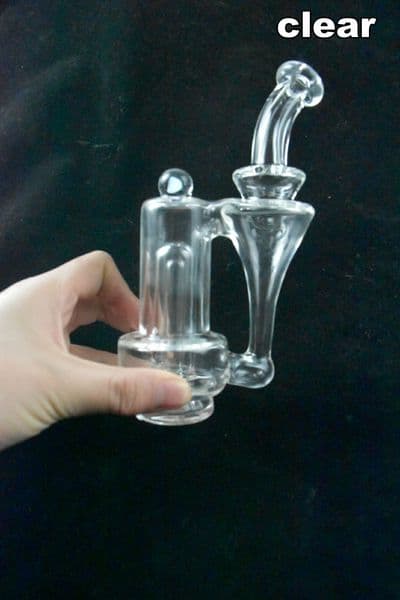 Transparent glass hookah mini oil drill smoking set pipe carta peak factory outlet