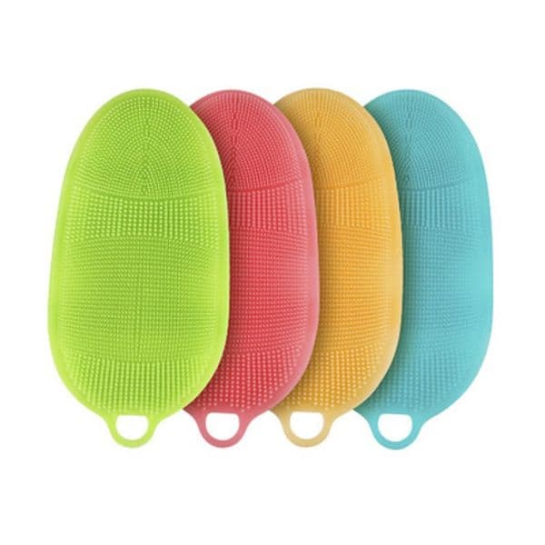 Silicone Massage Body Wash Brush Bath Scrub Glove Anti Cellulite Back Brush Exfoliating Shower Brush W9912