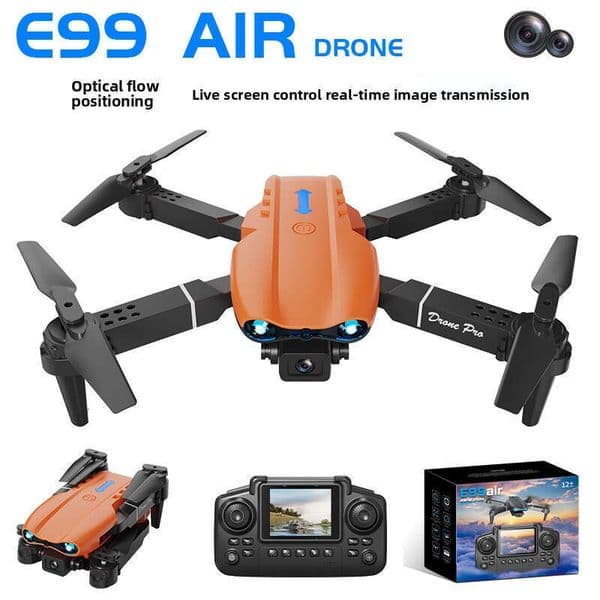 E99 With Screen Drone Aerial Photography Optical Flow Lighting Aircraft Foldable Remote Control Plane Kuhangxin