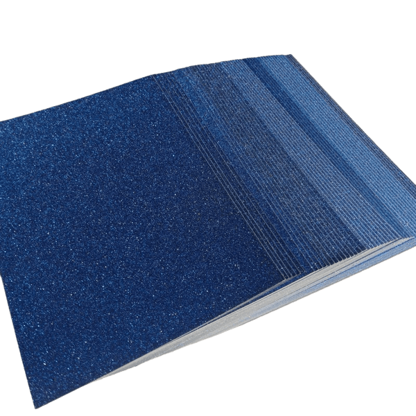 10Pcs 8.5x11inch Royal blue Colored 250gsm Glitter Paper Durable Finish For Projects Craft Supplies Shiny Cardstock Sheets Sparkly Material Crafts