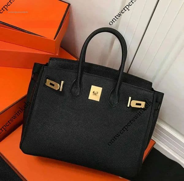 Designer Womens birkinise Handbag 25cm 30cm 35cm Genuine Leather Handmade Lock Inner Zipper Pocket Fashion Shoulder Bag quality 10a