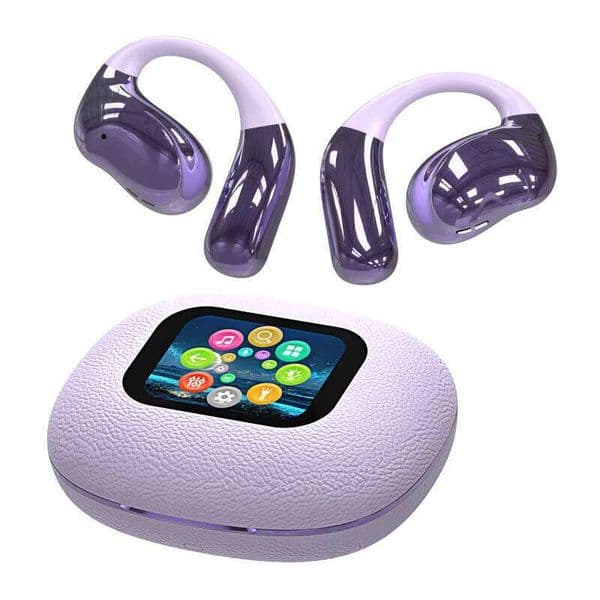 YJ33 Manufacturer Provides Open-Ear Multi-Functional AI Translation Wireless Sports Earphones with LCD Smart Screen