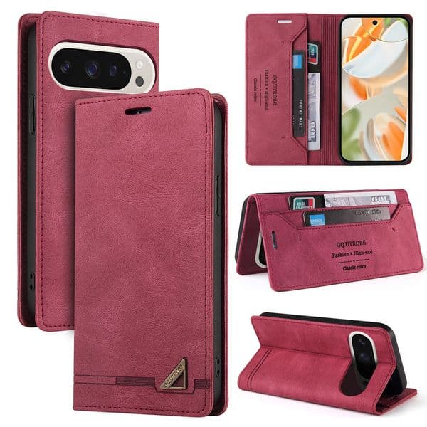 Phone Cases For Google Pixel 10A 10 9 9A 8 8A 7 Pro XL Wallet Retro Leather Anti theft Case Cover Fundas