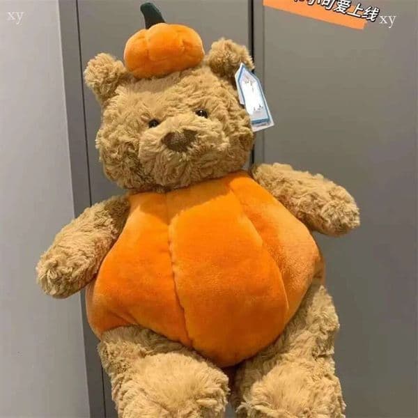 2026 Christmas Barcelona Bear Pumpkin Costume Cute Plush Toy New Halloween Doll Gift UK Jc Black Friday Online