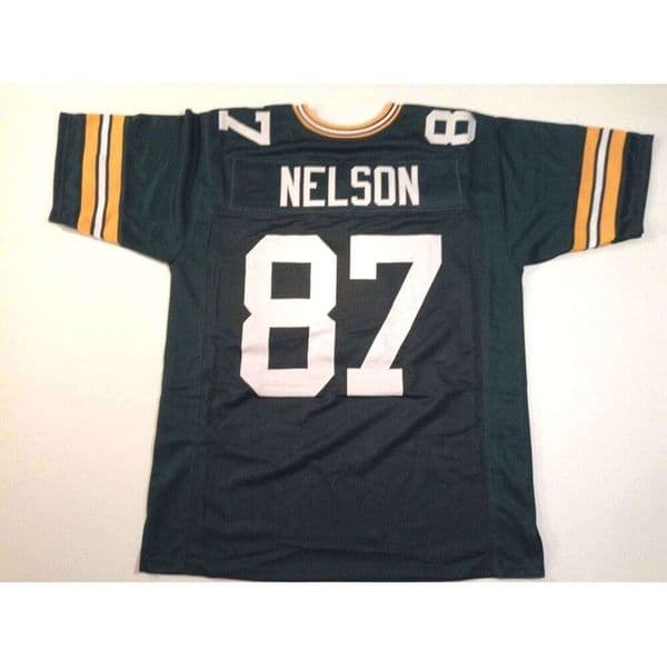 Jordy Nelson CUSTOM Sewn Stitched Green Football Jersey Add any name number size XS-5XL 6XL