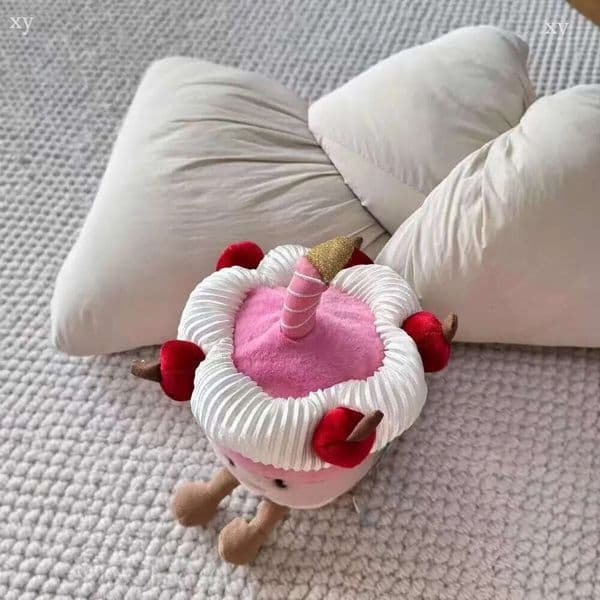 jellys cat Limited Cherry Cake Plush Doll Cute Soothing Stuffed Animal Mother Baby Birthday Gift Set UK Market Soft Toy for kids