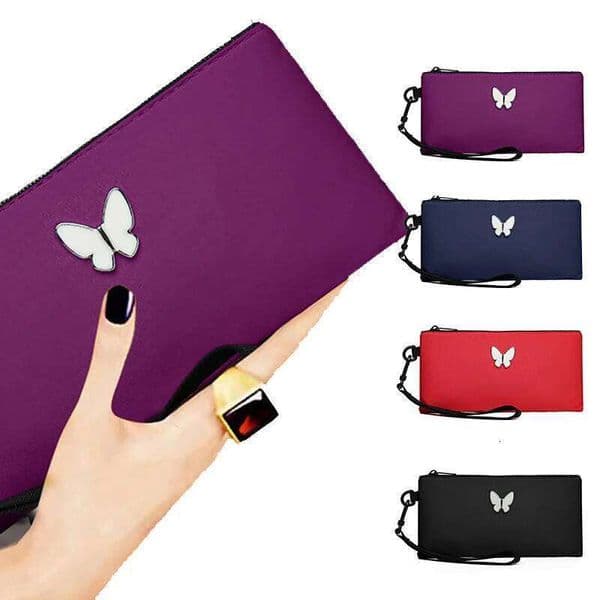 Neutral Square Butterfly Storage Makeup for Men and Women, Portable Hand-Held Bag, Niche Change Card Bag