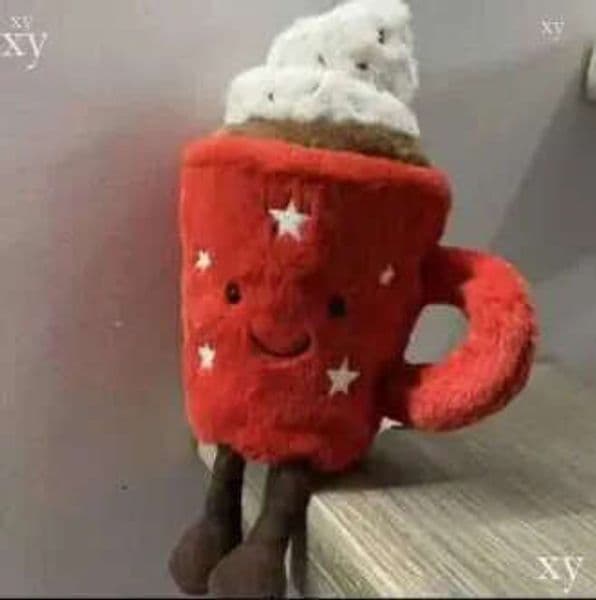 2026 Toys UK jellyscat Same Style Jelly Fun Chocolate Coffee Dessert Cup Doll Gift