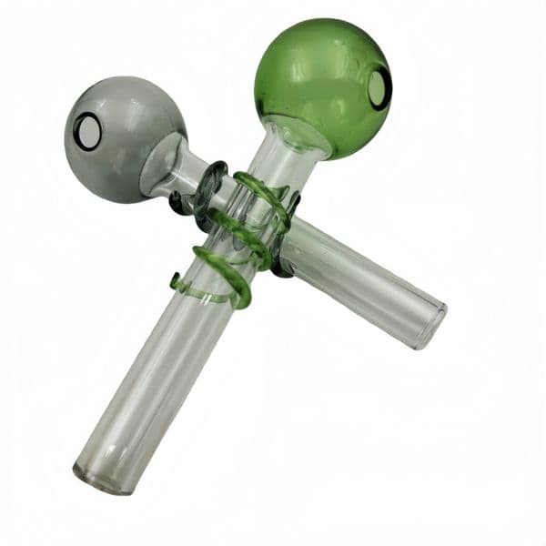 Thick Glass Hand Pipes Spiral Model Water Smoking Pipes Glass Pipes Oil Burner