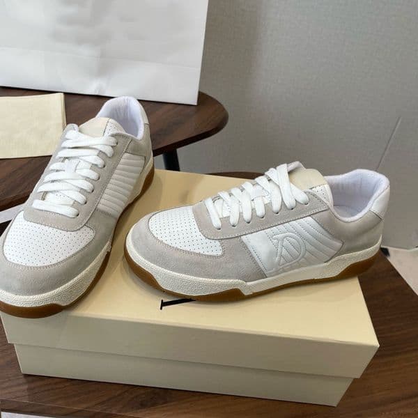 Sparry Sneaker Split Leather Nappa YS0M78ZZM Designer Low Top Sneaker Mens Womens Lace Up Running Shoes Couples Casual shoes Rubber Outsole Sizes 35 46 With Dustbag