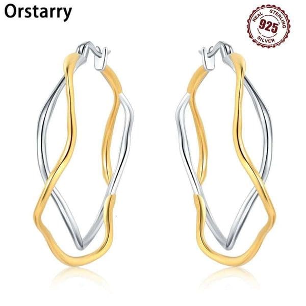 925 Sterling Silver Simple Temperament Earring Versatile Hoop Earrings For Women Jewelry Fine Birthday Party Gifts