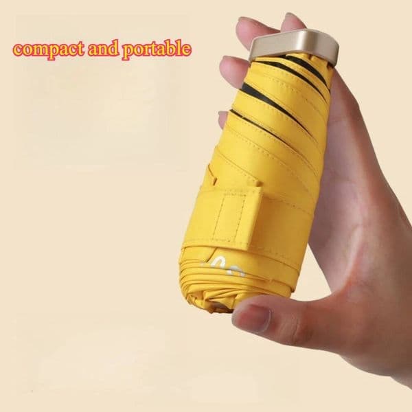 Bestseller Sunscreen Flat Eight Pocket Capsule Black Glue Five Fold Six Bone Folding Sun Sunshade Umbrella ddmytues