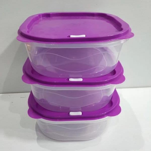 Wholesale Square Fresh-Keeping Plastic Transparent Refrigerator Storage Refrigerated Food Sealing Box Three-Piece Set