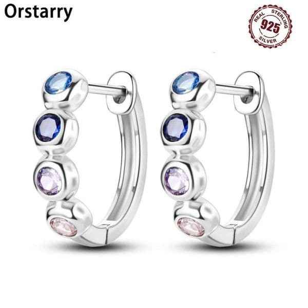 Orstarry S925 Sterling Silver Irregular And Minimalist Versatile Hoop Earrings For Women Jewelry Original Party Gifts