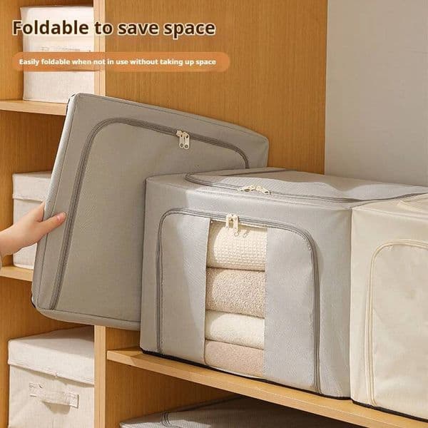 Folding Organizer Storage Box Large Capacity Down Jacket Quilt Clothing Stowing Tidying Home Organiza