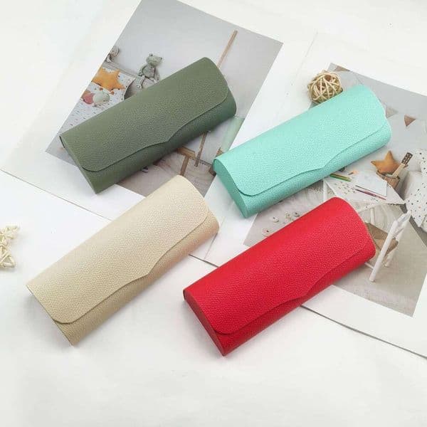 Fresh And Simple Case For Students, Korean Style Portable Eyeglass Bag, Pressure-Resistant Magnetic Pure Color Storage Box B5