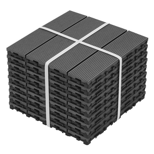 DIY Interlocking Deck Tiles- Waterproof Outdoor and Indoor Flooring for Patio, Balcony, Porch, Backyard, Bedroom