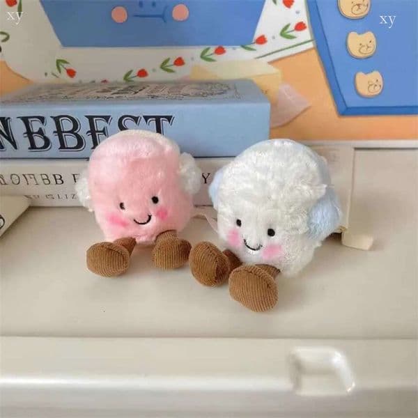 2026 Jellys Cat Original New Fun Pair of Ear Muffs Marshmallow Plush Toy Bag Pendant Keychain online S111