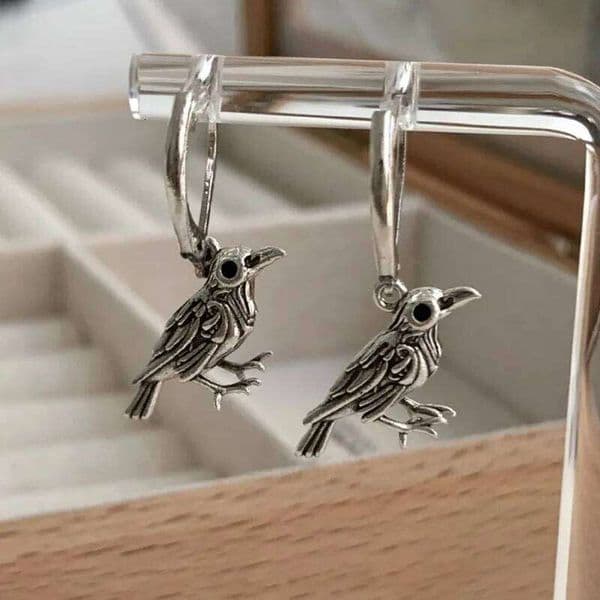 925 Sterling Silver Earrings for Women Geometric Retro Cute Bird Earring Fashion Jewelry Gift Party Wedding pendientes