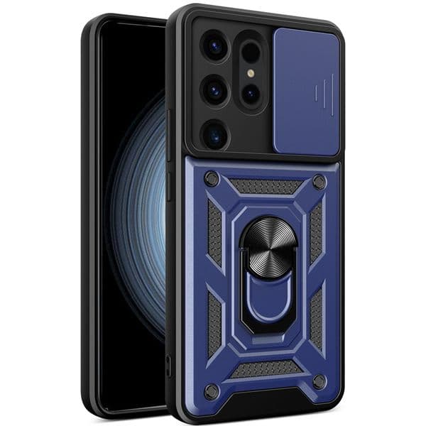 Wholesale Cell Phone Cases for Samsung Galaxy S26 Edge S26 Ultra S25 S24 S23 S22 S21 Plus Slide Camera Protection Ring Holder Kickstand Case Shockproof Phone Cover