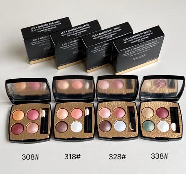 LES 4 OMBRES BYZANCE MULTI-EFFECT QUADRA EYESHADOW 2g 4 Colors Eye Shaow 308 318 328 338 Matte Shimmer Natural Waterproof Eyeshadow palette with brush