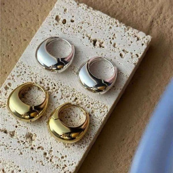 925 Sterling Silver Earrings for Women Gold Color Sexy Girl Fashion Trendy Jewelry Gift Party Wedding pendientes