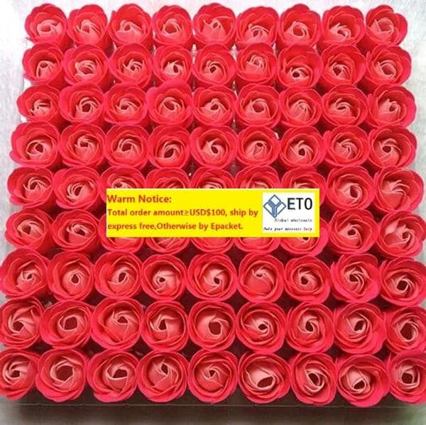 Rose Soaps Flower Packed Wedding Supplies Gifts Event Party Goods Favor Toilet soap Scented soap Perfumed soap SR01 ZZ