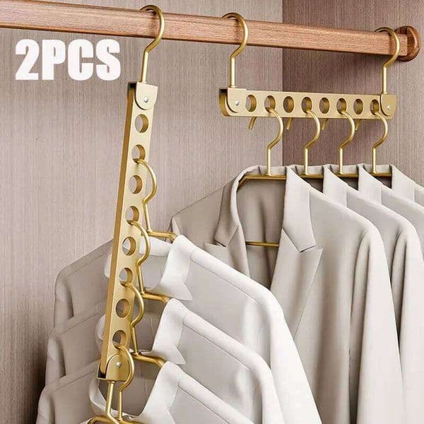 6/8 Holes for Clothe Hanger Organizer Foldable Rotatable Magic Metal Hangers Storage Rack Wardrobe Space Saver Hook 26H0111