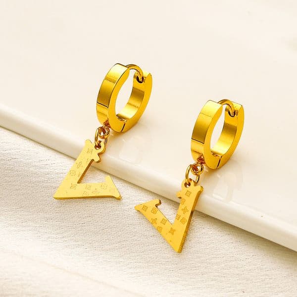 Luxury Gold Earrings Designer Jewelry Brand Dangle Earrings Stud Women Rhinestone Earring Wedding Party Jewelry Gifts