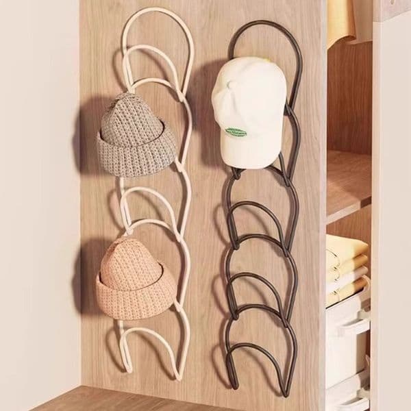 Hat Storage Home Wardrobe Door Back Entrance Rack For Hanging Berets, Baseball Caps, Scarves, Non-Deforming Hook